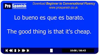 Learn Spanish - Weekly Beginners Conversation Lesson