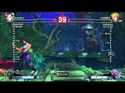TAKAHOKO [Chun] vs kujiraman [Ken] SSF4 Japanese Online Ranked Matches - TRUE-HD