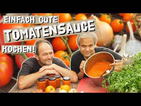 This is how you find YOUR tomato sauce! Find your own favorite recipe and cook in large batches!