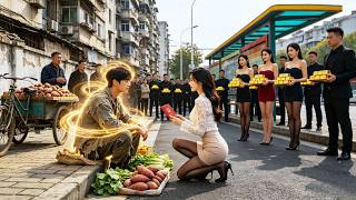 鄉下窮小子上街賣紅薯竟被美女總裁當場求愛，所有人都笑他吃軟飯，怎料他是扮豬吃老虎的神農，隨便一顆紅薯救下瀕死首富，女總裁當場獻身求生娃#逆袭 #爽剧  #短剧 #男频