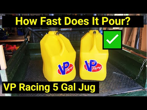 How Fast Does It Pour? Do They Leak? VP Racing Fuels 5 Gallon Jug