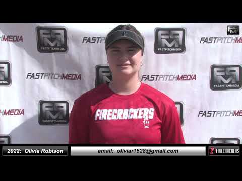 2022 Olivia Robison Committed Idaho State - Catcher & 3rd Base Softball Skills Video - Firecrackers