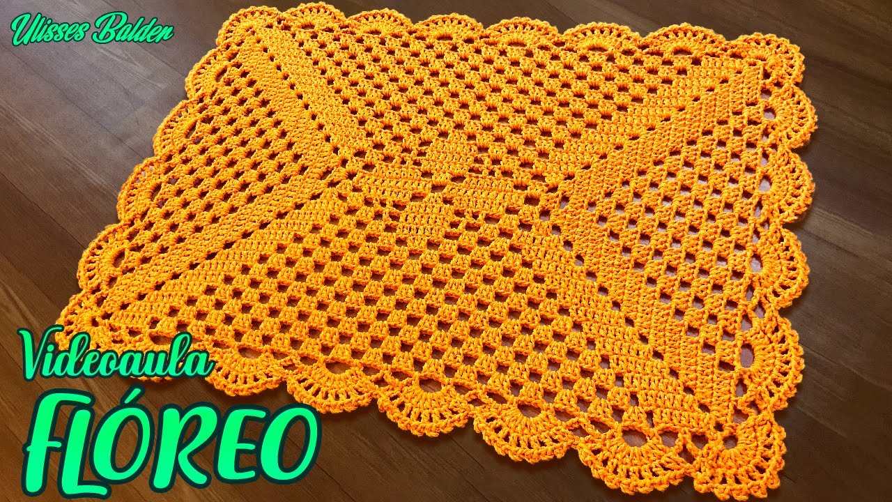 EASY square CROCHET RUG full class! #UlissesBalder