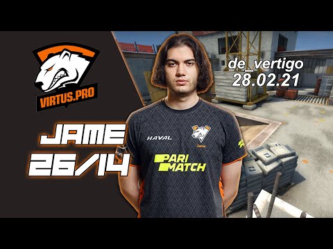CS:GO POV Virtus Pro Jame (26-14) vs Gambit (de_vertigo) @IEM Katowice 2021