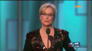Así reaccionó Donald Trump al discurso de Meryl Streep durante los Globos de Oro