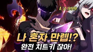 🔥나 혼자 만렙인 상태로 뉴비가 되다!?🔥  나혼자만렙뉴비 웹툰 몰아보기