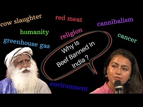 Why Only Beef Is Banned But Not Chicken And Mutton?  Sadhguru