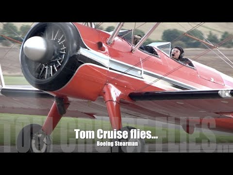 Tom Cruise flies...Boeing Stearman for 'Mission Impossible'.