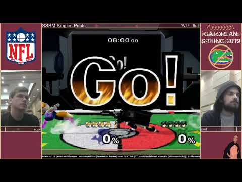 GL2019 SSBM Singles - 4/6 - nope (Fox) Vs. prof (Marth) - Pools
