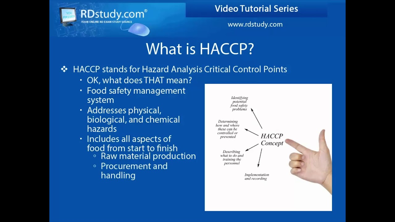 HACCP - An introduction to Hazard Analysis Critical Control Points
