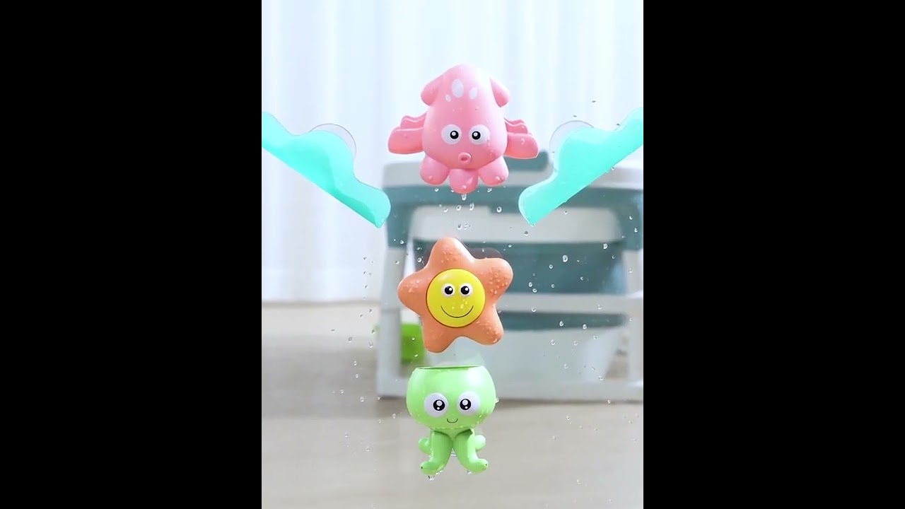 Tapadókorongos tintahal fürdőjáték videó