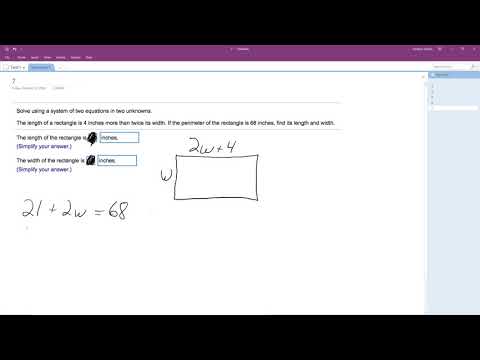 The length of a rectangle is 4 inches more than twice its width. If the perimeter of