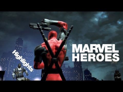 Marvel Heroes Deadpool Sentinel Fight (Gameplay/1080p pc)
