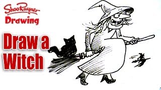 Draw a witch for halloween - spoken tutorial
