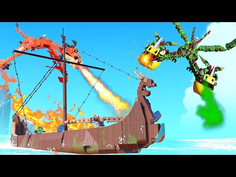 Dragons vs. Dragon Hunter Ships! What Dragon Type Is Deadliest?