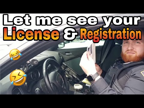 Asking Cops The Same Silly Questions They Ask Us (Cop Car Searched) Whoa