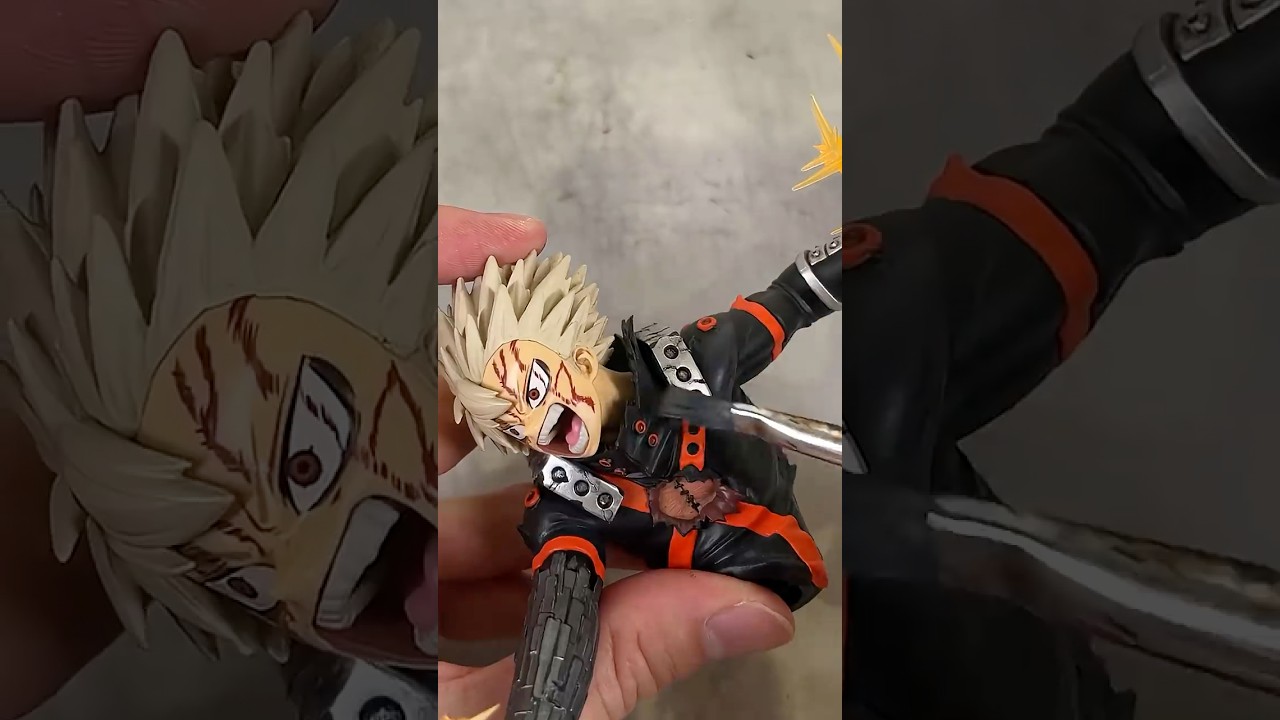 【ヒロアカ】爆豪勝己 プライズフィギュア 簡単リペイントしてみた!#myheroacademia  #shorts