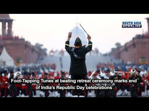 Foot Tapping Tunes at beating retreat ceremony marks end of India’s Republic Day celebrations