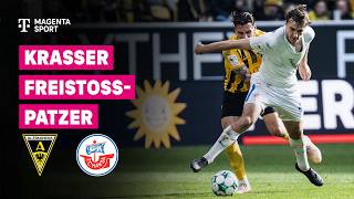 Alemannia Aachen - Hansa Rostock, Highlights mit Livekommentar | 3. Liga | MAGEN