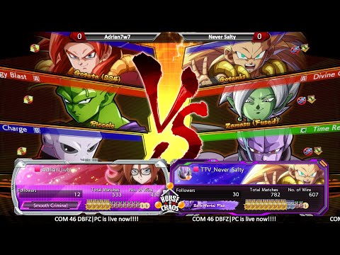 DBFZ [PC] | COM 46 | Adrian7w7 vs NeverSalty | ONLLLLLLLLINNNNNE!!!!