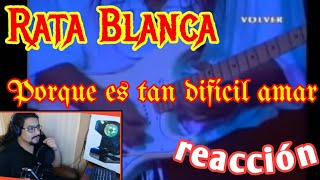 * REACCION NUEVA * RATA BLANCA - Porque es tan dificil amar * AC/DC Fan Reacts