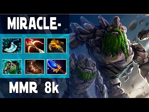 DOTA 2 MIRACLE - TINY GAMEPLAY - MMR 8K