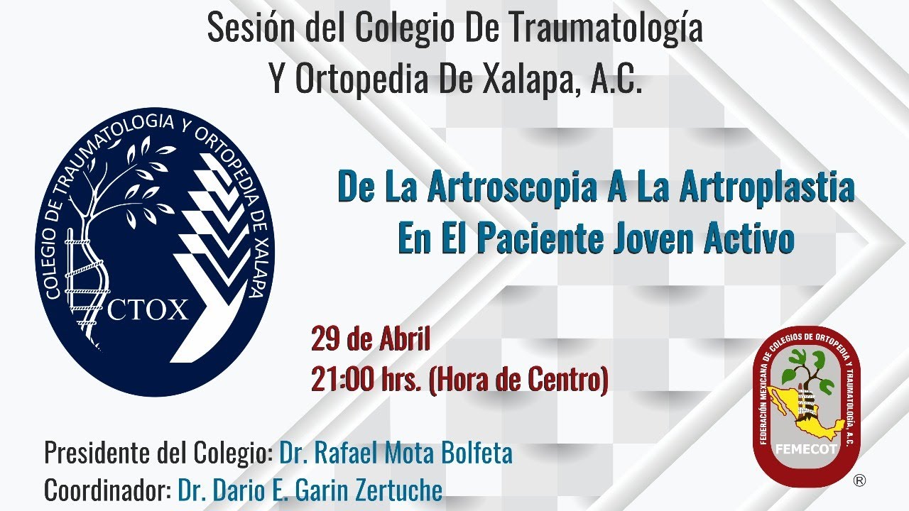Putar video De La Artroscopia A La Artroplastia En El Paciente Joven Activo sekarang De La Artroscopia A La Artroplastia En El Paciente Joven Activo