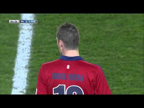 Gol de Oriol Riera (3-1) en el Villarreal CF - Osasuna - HD