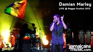 Damian Marley - Confrontation, Make It Dun Dem, Set Up Shop (LIVE) @ Reggae Sumfest 2013