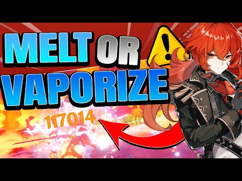 Diluc Melt Or Vaporize (Which one?) | Genshin Impact
