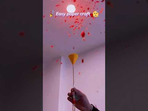 Easy paper craft 🎉✨#shorts #art #diy #youtubeshorts