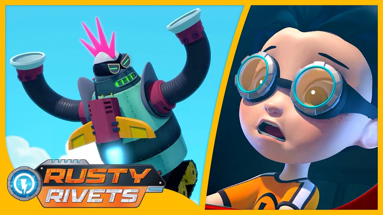 Rusty and the Super Villain Bot | Rusty Rivets | Cartoons for Kids