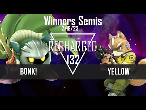 Recharged #132 Winners Semis - Bonk! (Meta Knight) vs Yellow (Fox) - SSBU Tournament