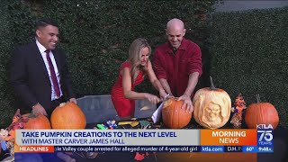 Character sculptor James Hall takes pumpkin carving to the next level
