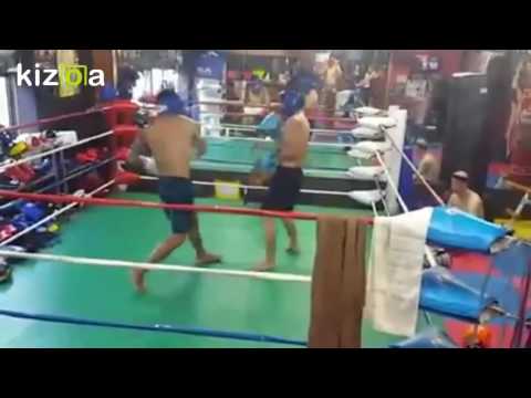 Kizoa 動画 編集: ムエタイ世界王者タップロン選手とのスパーリング