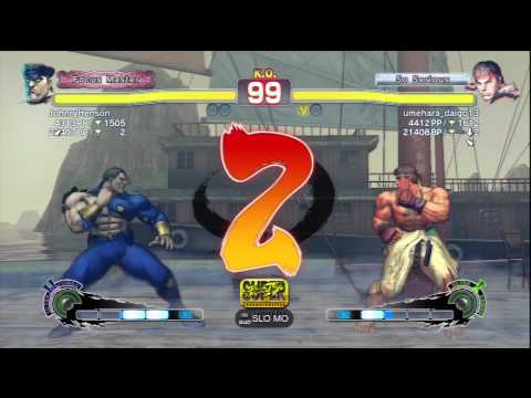 JohnryHenson [M.Bison] Vs umehara_daigo13 [Ryu] SSF4 AE Online Ranked Matches - PSN