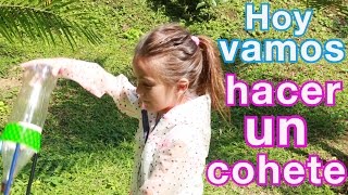 Experimento para niños cohete de vinagre #VuelaCohete