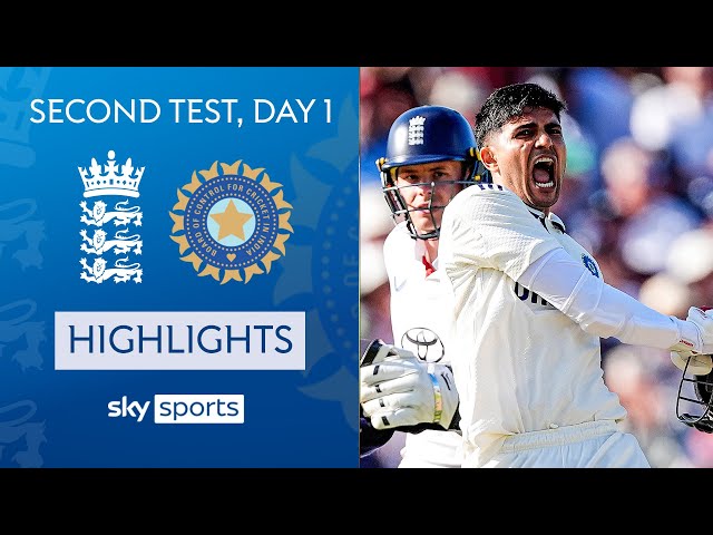 Gill tons up once more on intriguing first day | England vs India | Second Test Day One highlights