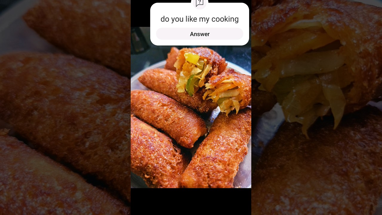 bread spring rools #foods #viral #trending #snake