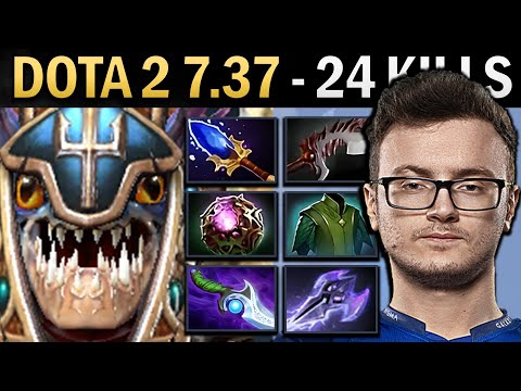 Slark Gameplay Miracle with 24 Kills and 952 GPM - Dota 2 7.37