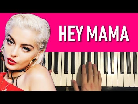 HOW TO PLAY - David Guetta - Hey Mama  (Piano Tutorial Lesson)