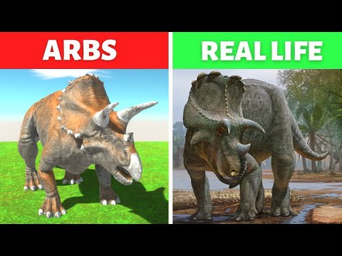 HERBIVORE DINOSAURS vs JURASSIC - ARBS vs REAL LIFE - Animal Revolt Battle Simulator