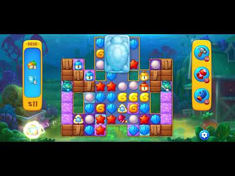 Fishdom level 9636 no boosters フィッシュダム ノーマル