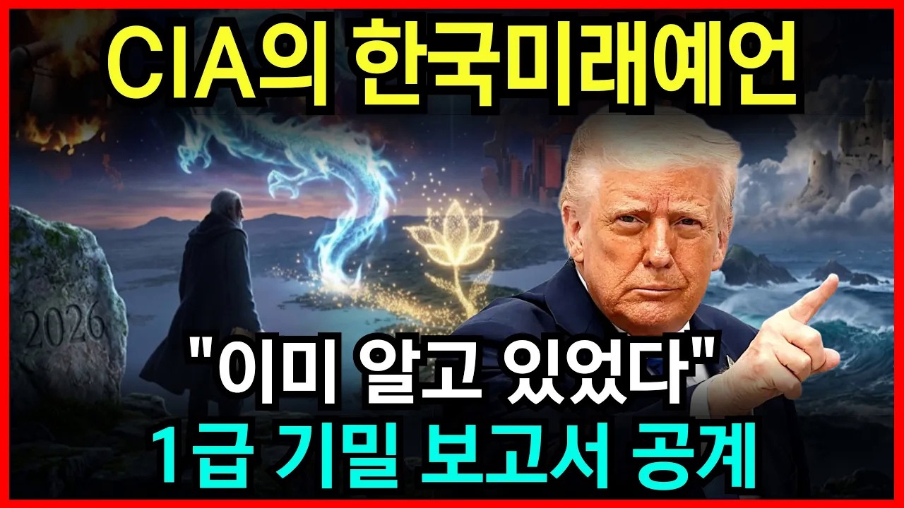 미국은 이미 모든 것을 알고 있었다! 1급 기밀 CIA 보고서에 담긴 대한민국의 소름 돋는 결말 l 예언 l 국운 l 계시 l 미스테리