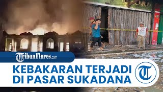 8 Ruko Ludes Terbakar akibat Kebakaran di Pasar Sukadana Lampung Timur, Tidak ada Korban Jiwa
