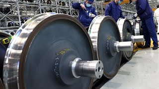 How Train Wheel Is Made. Wheelset and bogies repair and maintenance process