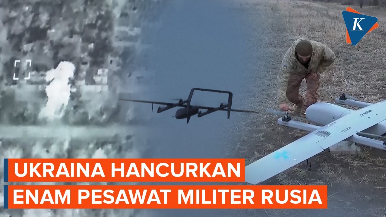 Ukraina Klaim Serangan Terbesar Hancurkan 6 Pesawat Militer Rusia