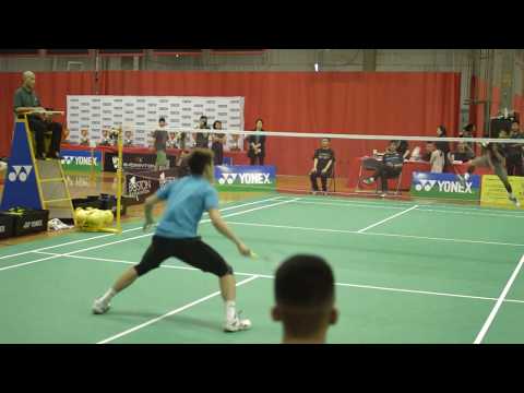 Boston Open MIT 2018 Badminton  Saturday   BingHong Ye / Mark  Alcala