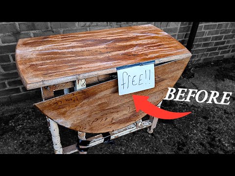 Drop leaf table Restoration | BEAUTIFUL grain Revealed