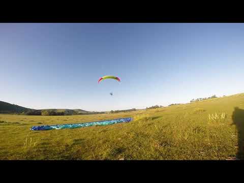 Vuelo en paramotor de Andres Bravo en el Perdido, Lavalleja